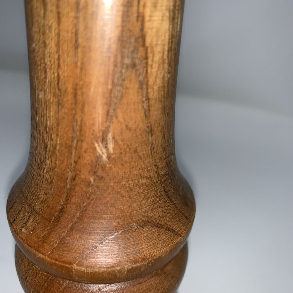 Vintage Wood Salt Shaker-Screw Top-10.25" tall-Japan Mcm - Picture 5 of 8